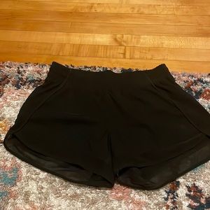 Athleta black active shorts, size small